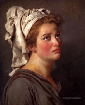  femme - Portrait d’une jeune femme dans un turban néoclassicisme Jacques Louis David